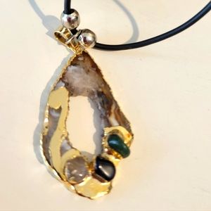 Natural stone necklace